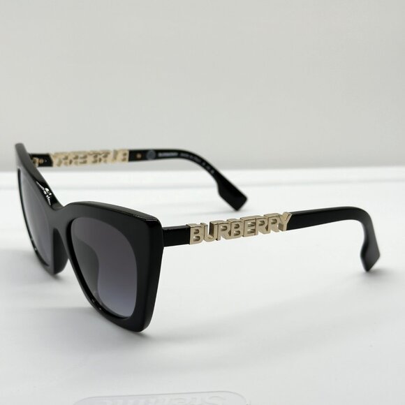 Burberry BE4372U 30018G Marianne Sunglasses Black Grey Gradient 52mm **READ** - Picture 2 of 14